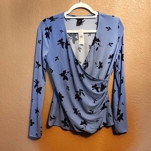 NWT Ann Taylor Blue Blouse, Small